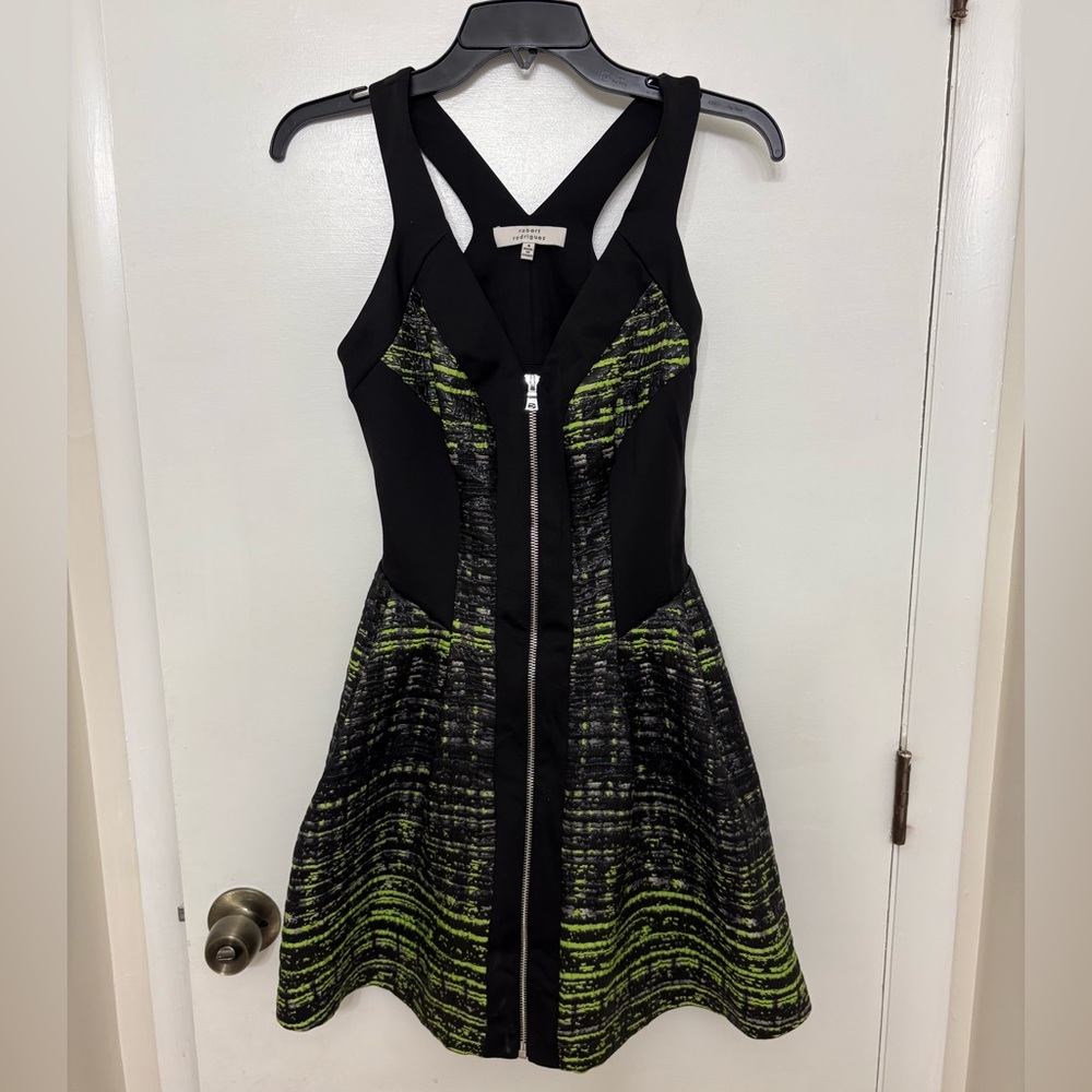 Robert Rodriguez Grid Print Jacquard Mini Dress Women’s Size 4